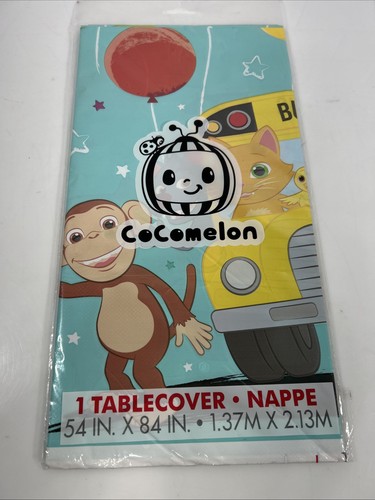 Cocomelon party table cloth - party,