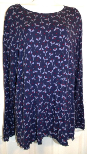 Cute blue red print gudrun - blue/red,