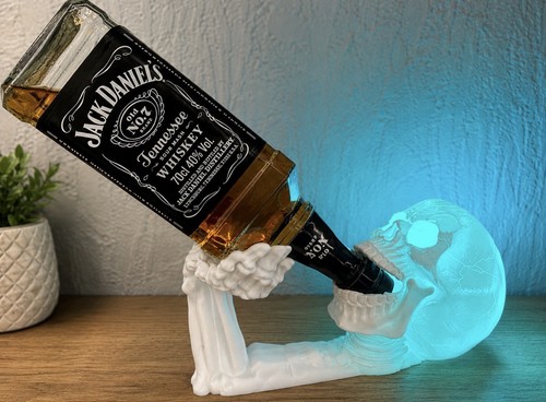 Skeleton skull bottle can - skull,