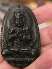 Black Obsidian Crystal Buddha