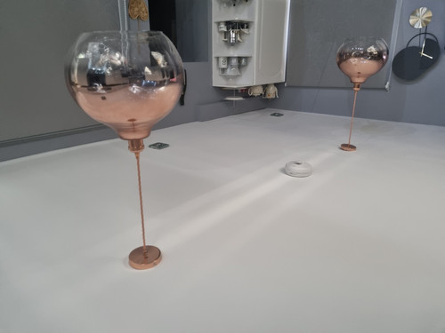 Copper finish clear glass - copper,