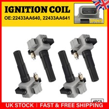 4X Ignition Coil Pack for Subaru Forester Impreza Legacy 2.0 WRX STi 2000-2007