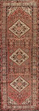 Vintage Red Geometric Hamedan