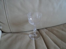 Antique Hand Blown Small Wine Glass 12cm Long
