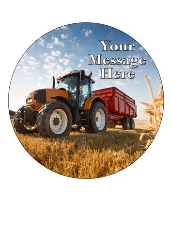 Cake topper tractor farming - topper,
