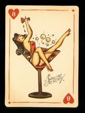 1 x modern playing card Sailor