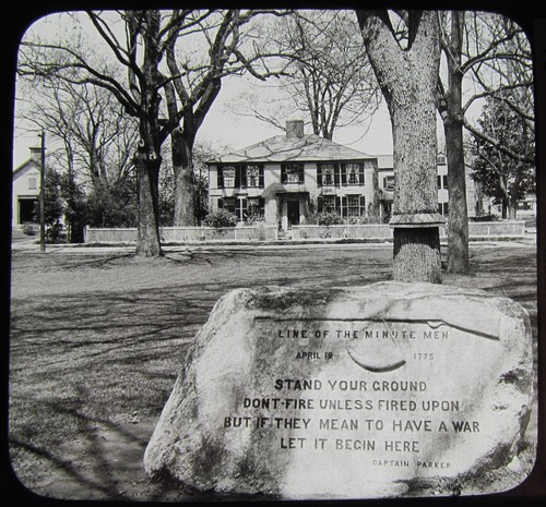 Glass magic lantern slide - magic,