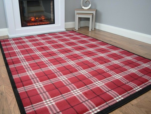 Tartan living room - tartan, runner