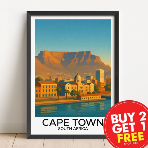 Cape town travel - cape, print,