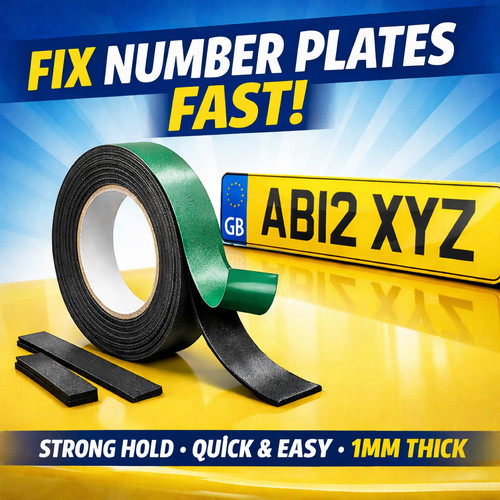 Number plate tape double - plate,