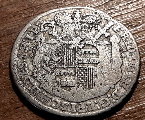 Old silver coin - coin, 30mm