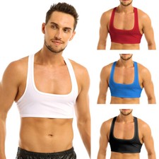 Men's Muscle Half Tank Tops