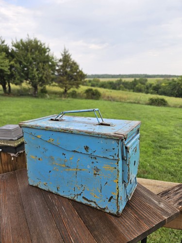 Vintage metal ammo - vintage, can
