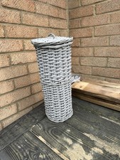 Toilet Roll Holder Grey While