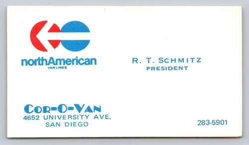 Vintage business card north - vintage,