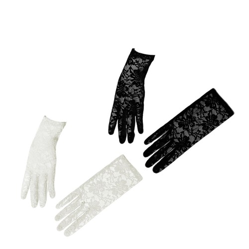 Pairs lace gloves halloween - 2,