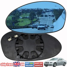 For BMW E90 E91 E87 E88 2004-2009 Pair Heated Mirror Door Glass Blue Car Parts