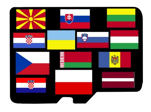 Eastern europe topo - eastern, 4gb