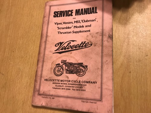 Velocette viper venom mss - viper,