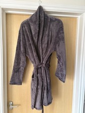 New Look Purple/Grey Dressing Gown Size Large