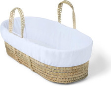Fleece Liner/Dressing for Palm and Wicker Moses Baskets (White)