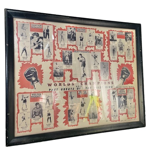 Vintage poster boxing world - -,