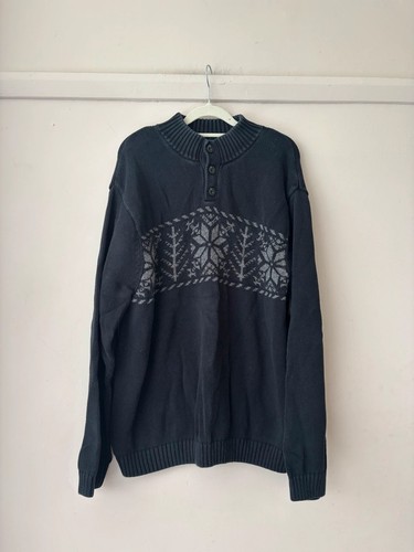 Chaps men navy fair isle - navy,