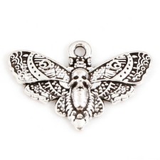 Tibetan Silver Charms Moth