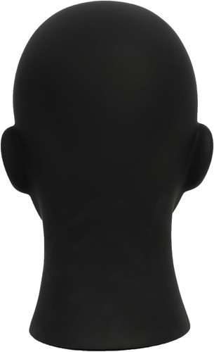 Male mannequin head black - male,