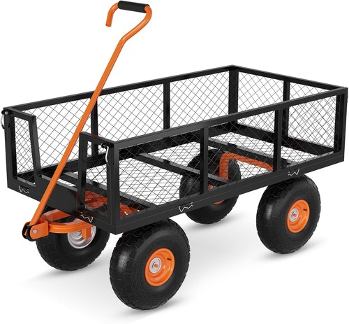 Heavy duty steel garden wagon - steel,
