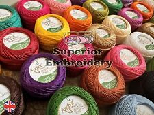 40 x Pieces Cotton Balls Anchor Crochet Cotton Embroidery Thread Balls Size 8 UK