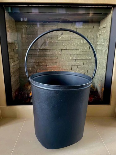 Wheeled black metal coal - wheeled,