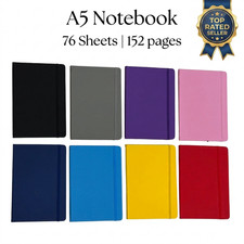 A5 Hardback Lined Notepad