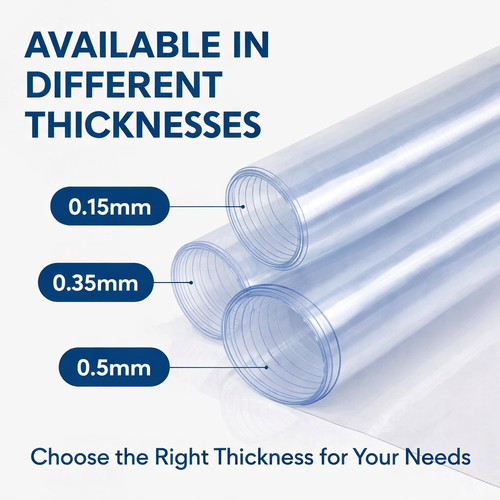 Clear pvc sheeting - fire, uv