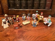 Vintage Hand Painted Clay