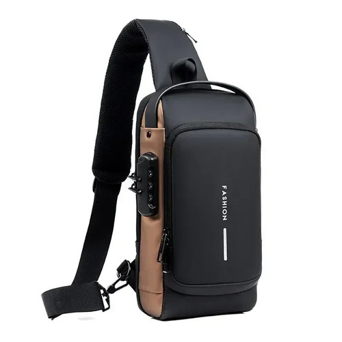 Men anti theft chest - bag, usb