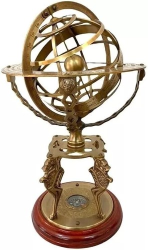 Antique style brass armillary - antique,