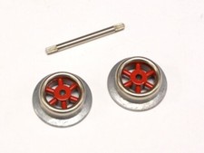257R Red Spoke Wheels and Axle