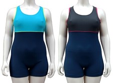 ACCLAIM Lyon 3 Colour Ladies Classic Fit Boy Leg Swimming Costume Swimsuit 2025