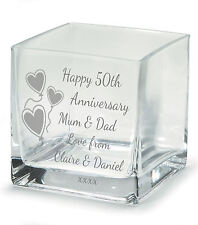 Engraved 50th Golden Wedding