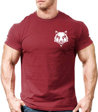 Wolf Head Gym T Shirt Mens Gym