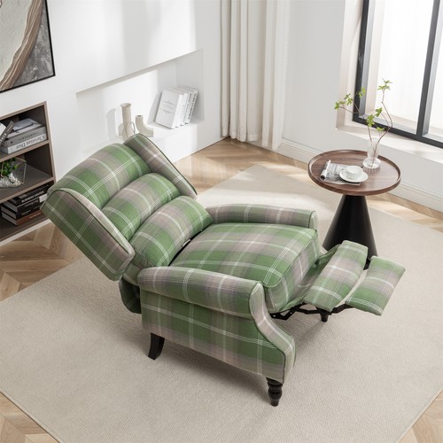 Upholstered wingback recliner - upholstered,
