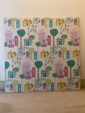 Fabric Notice/Memo/Pin Board - Pink, Green & Cream Mix Chic House Design Size-XL