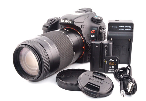 Exc sony a65 - slt-a65v, 24.3mp