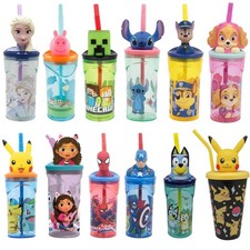 3D Kids Tumbler with Straw
