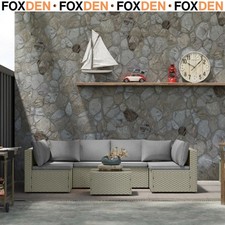 7 Pieces Rattan Garden