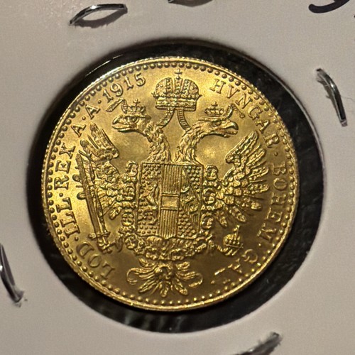 1915 austrian gold - gold, ducat