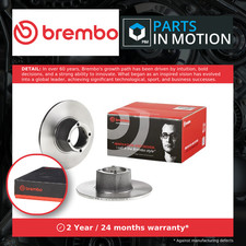 2x Brake Discs Pair Solid