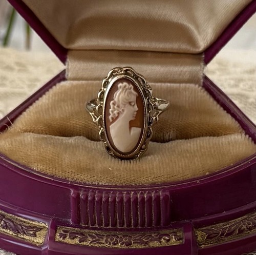 Antique carved cameo gold - antique,
