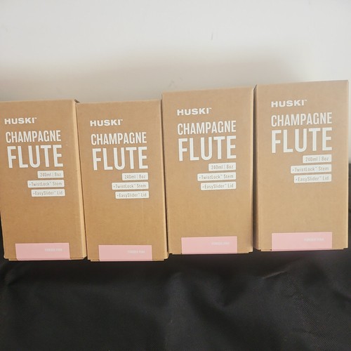 Pink huski champagne flute - 4,